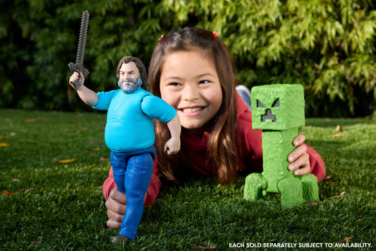 Minecraft Steve Large-Scale Action Figure, 12-Inch Character Collectible Inspired By The Movie