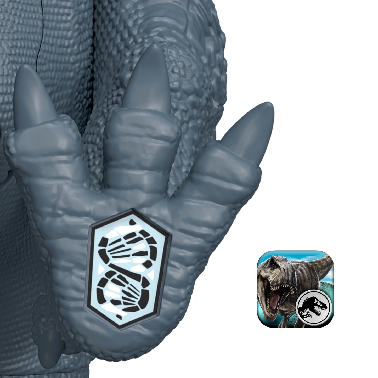 Jurassic World Rebirth Wild Roar Abelisaurus Dinosaur Toy, Tail Controlled Attack Chomp & Sound