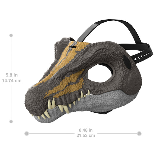Jurassic World Rebirth Spinosaurus Dinosaur Mask, Role-Play Head Wear, Movie-Inspired Costume Gear