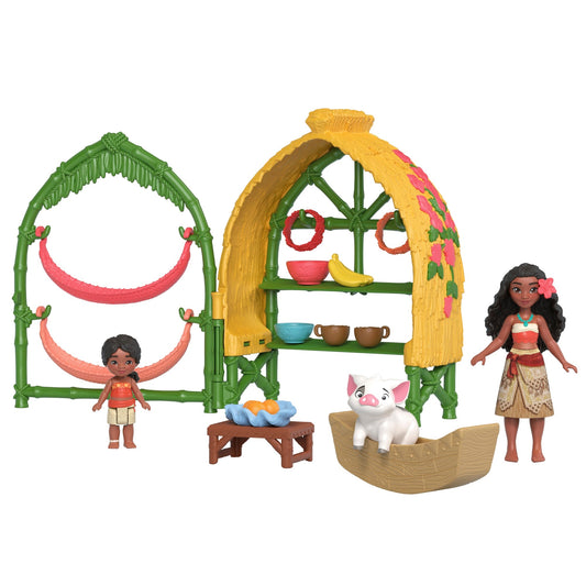 Disney Moana 2 Coffret de Jeu Maison de Village de Moana et Simea