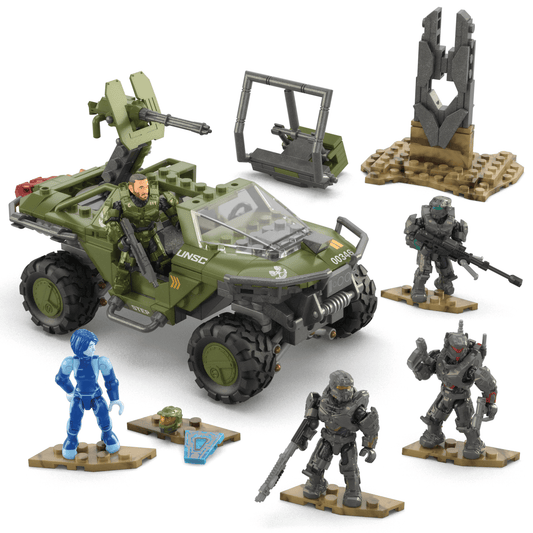 Mega Halo Coffret de Construction Warthog Fleetcom, 5 Figurines