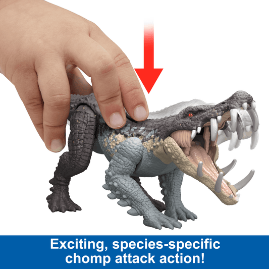 Jurassic World Strike Attack Kaprosuchus Dinosaur Toy With Single Strike Action