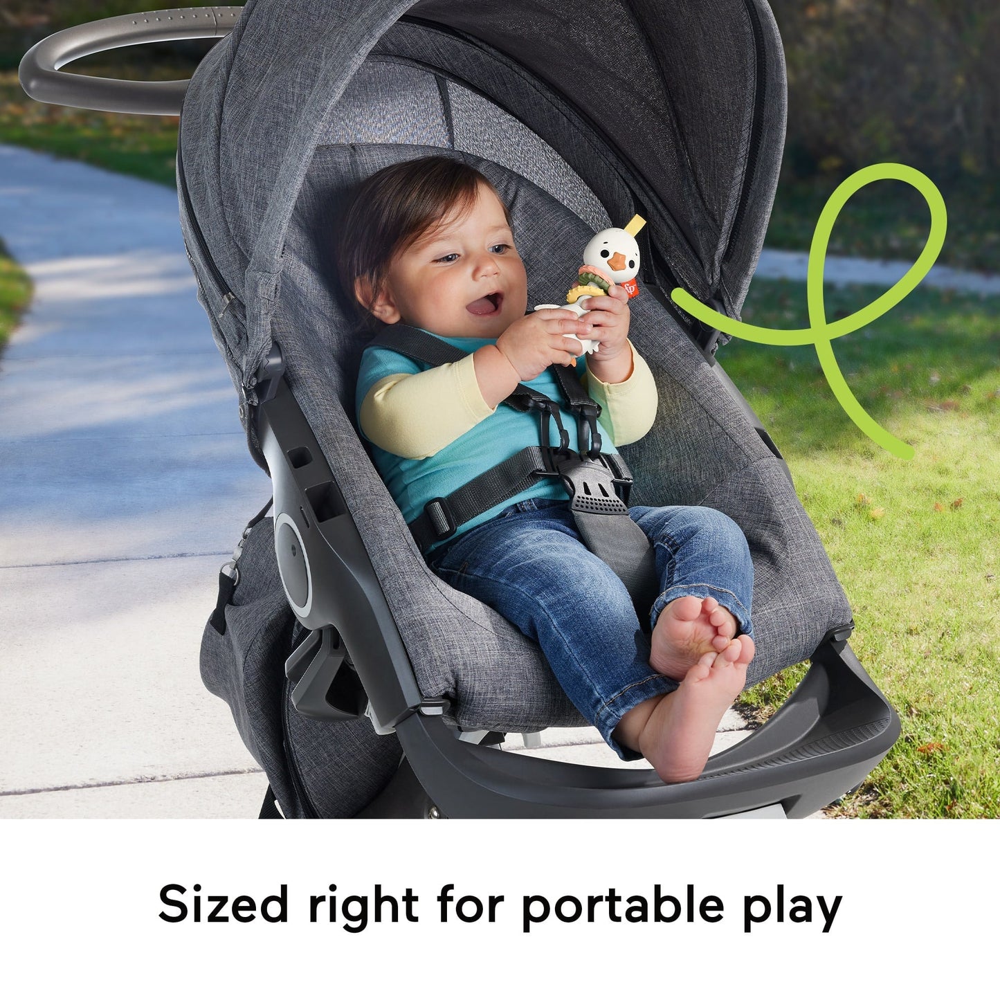 Fisher Price Clack & Quack Goose Baby Toy With Fine Motor Activity For Newborns