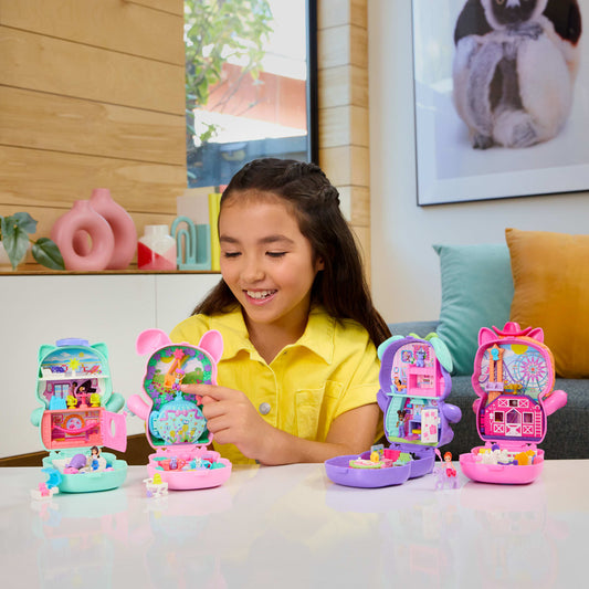 Polly Pocket Coffret Chat Mousaillon, Micro-Poupée, Chats, Access.