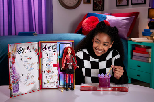 Disney Descendants: The Rise Of Red - The Sorcerer's Cookbook With Fizz, Slime & Red Doll Reveal Surprises