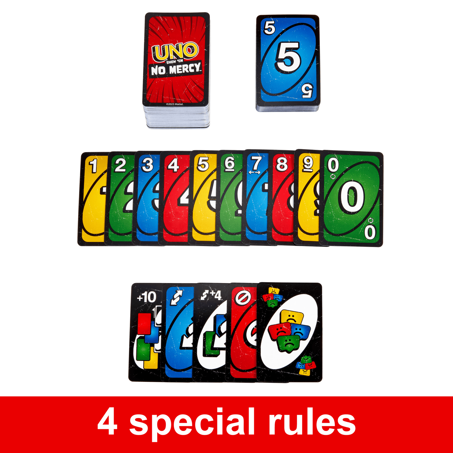 UNO Show ‘Em No Mercy Card Game For Kids, Adults & Family Night, Parties And Travel