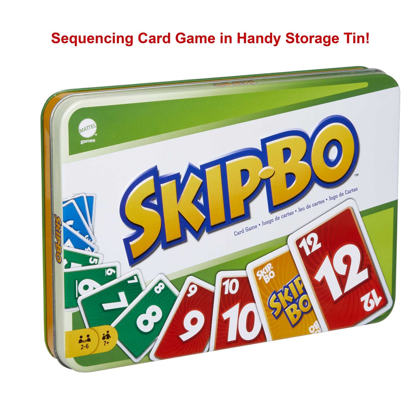 Skip Bo Card Games in Storage Tin, Gifts For Adults And Family Night